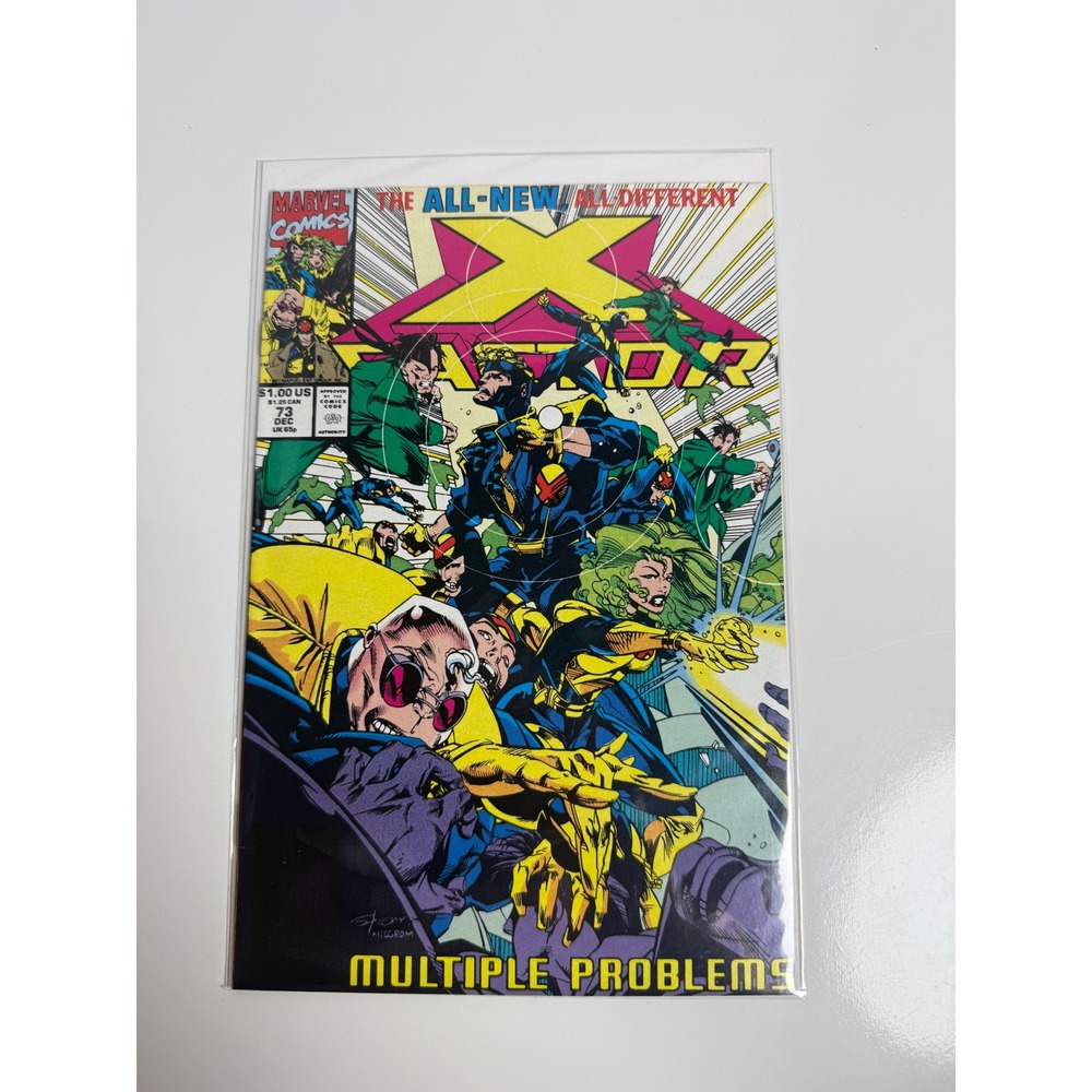 X-Factor #73 1991 Marvel Comics Multiple Problems Larry Stroman Cover Art Havok